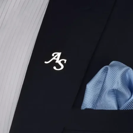 بروش حرفين بالانجليزي فضه اصلي مختوم