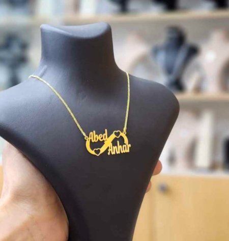 اسمين مالانهاية مع قلبين