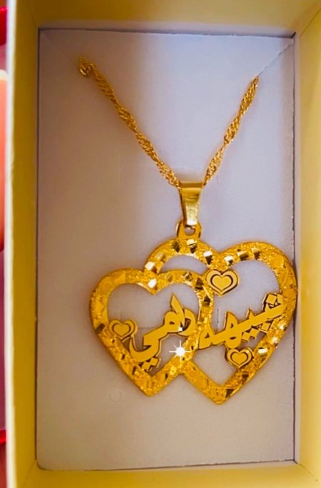 اسمين بداخل قلبين نقش سكر